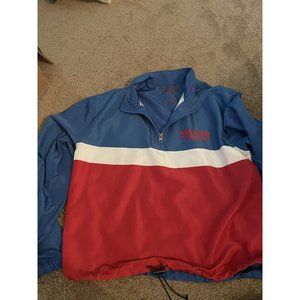 Stranger Things Netflix 1/2 Zip Colorblock Windbreaker-Size M